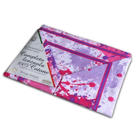 PURPLE PAINTED SPRAY SHEET SET