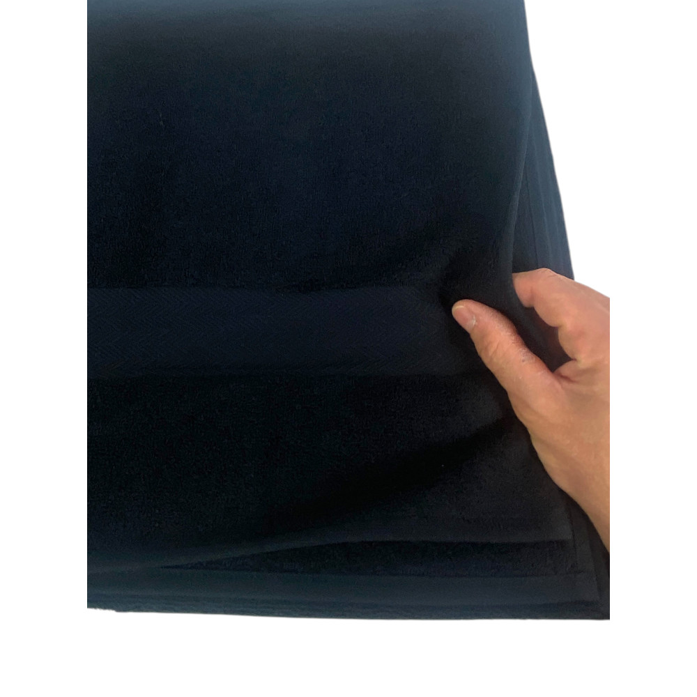Asciugamano Telo Bagno Nero 100x150 cm – Spugna Cotone 100% Made in Italy – Ideale per Casa, Hotel, B&B e Spa