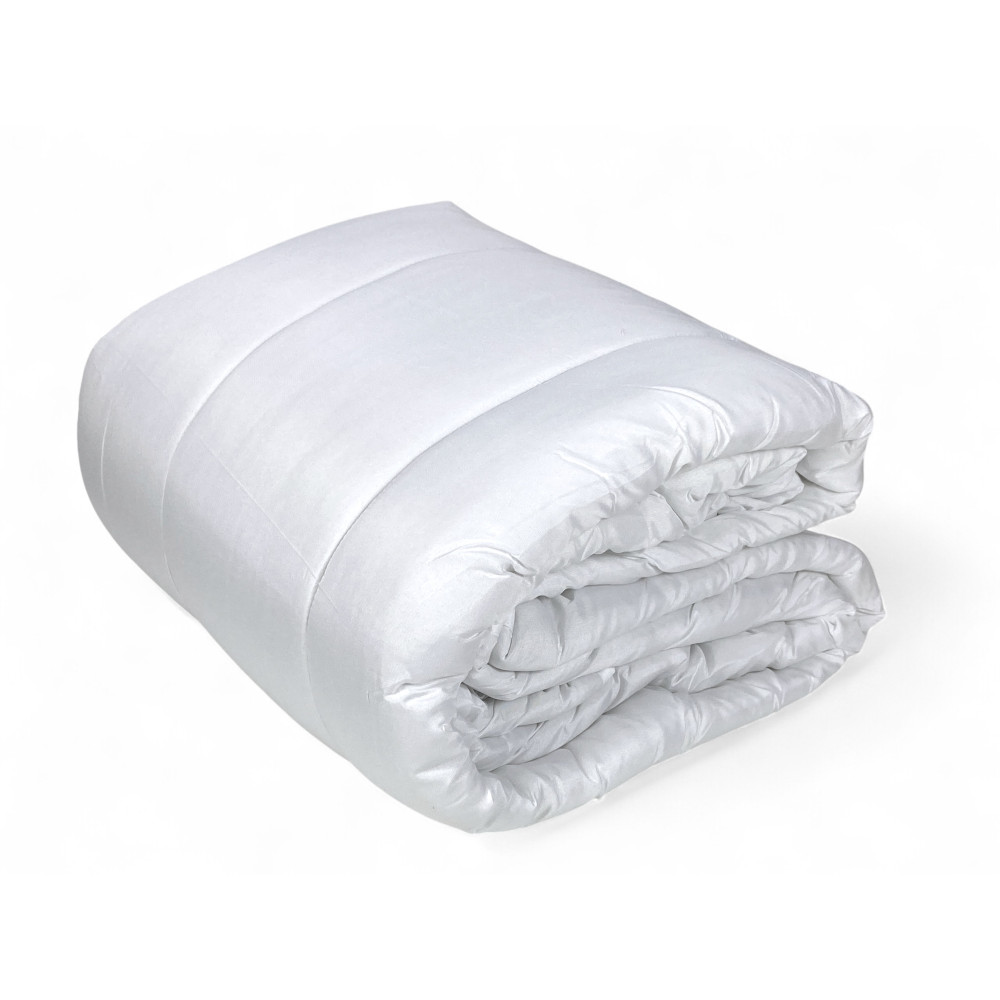 Doudoune de lit d’hiver blanche 300 gr/m² - Microfibre douce et polyester hypoallergénique - Chaude et respirante