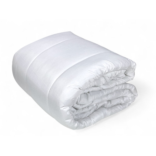 White Winter Bed Down Jacket 300 gr/sqm - Soft Microfiber and Hypoallergenic Polyester - Warm and Breathable