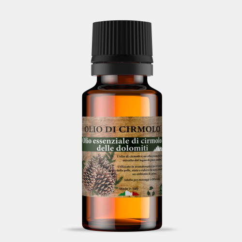 Dolomites Swiss Pine Essential Oil – Natural Swiss Stone Pine for Aromatherapy, Diffusers and Cushions in Swiss Pine – Made in I