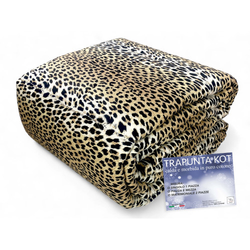 Kot Spotted Quilt - Wintertagesdecke aus reiner Baumwolle - Made in Italy, weich und warm