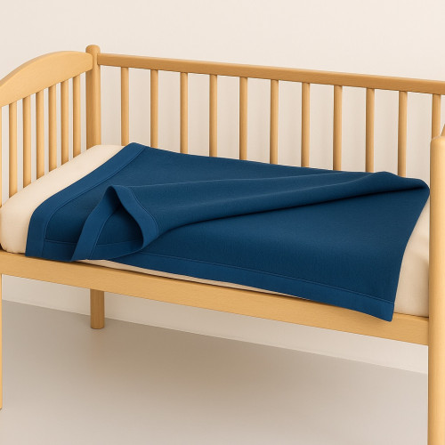 Couverture ignifuge pour enfants de maternelle « FIREPROOF 2.0 BABY » - Berceau et lit bébé 100 % acrylique ignifuge - Fabriqué