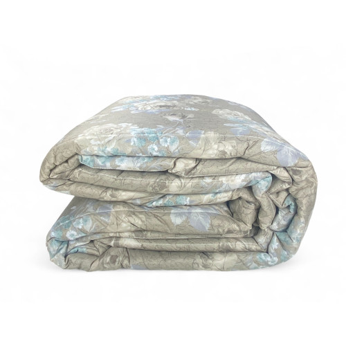 Trapunta Fiocco Sanderson Fiore tiffany - Copriletto Invernale 300gr/mq Microfibra - Made in Italy