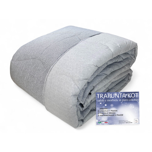 TRAPUNTA KOT © dis. BOY grigio MADE IN ITALY puro COTONE