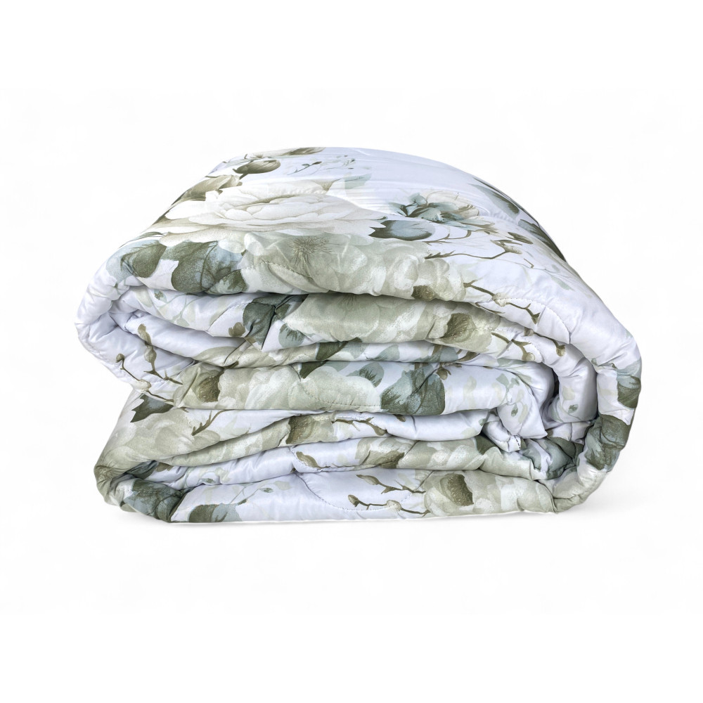 Sanderson Delicate Flower White Ribbon Quilt – Winter 300 gr/sqm, 100% Microfiber, 4 Heat Points – Made in Italy