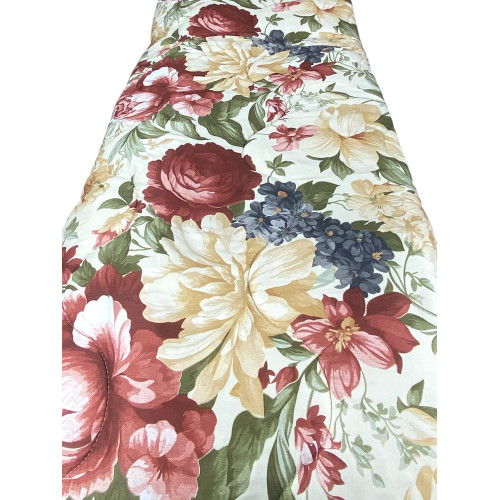 Sanderson Vintage Flower Bow Quilt – Hiver 300 gr/m², Microfibre douce, 4 points de chaleur – Fabriqué en Italie