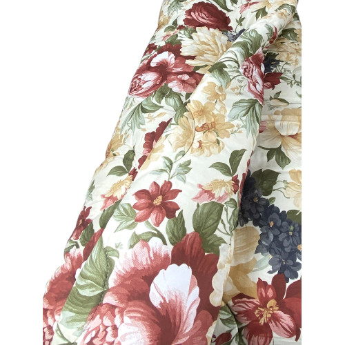 Edredón Sanderson Vintage Flower Bow – Invierno 300 gr/m², Microfibra Suave, 4 Puntos de Calor – Made in Italy