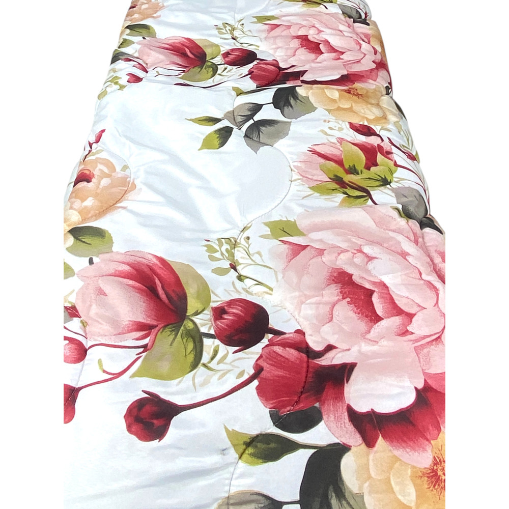 Sanderson Delicate Flower Pink Bow Quilt – Winter 300 gr/m², weiche Mikrofaser, 4 Heizpunkte – Made in Italy