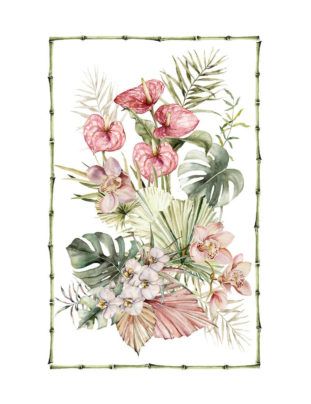 Baumwoll-Küchentücher Set 5-teilig 50x70 cm – Blumen- und Katzenmuster – Made in Italy mit Knopfloch