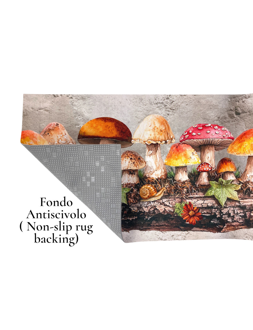 Kitchen Runner Rug Enchanted Forest – Washable PVC Non-Slip Kitchen Runner 6 mm – Made in Italy