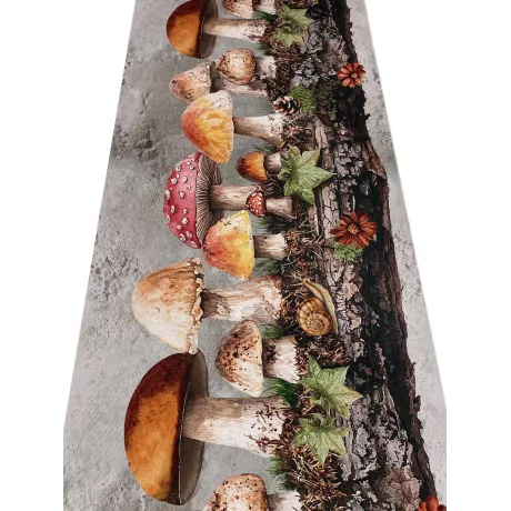 Tapis de cuisine Enchanted Forest – Chemin de cuisine antidérapant en PVC lavable 6 mm – Fabriqué en Italie