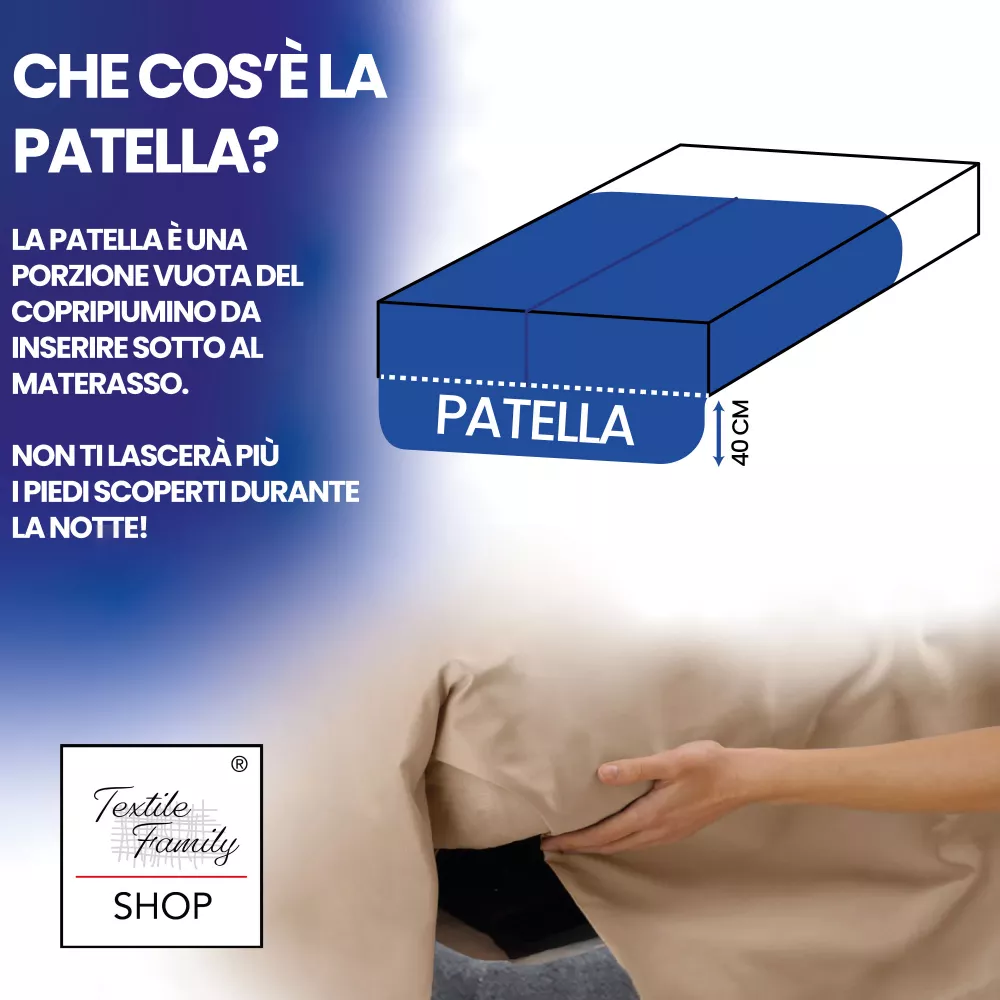 Hellblauer Bettbezug aus Sleeping Time Baumwolle, Made in Italy, abstraktes Design, rutschfeste Klappe, maschinenwaschbar