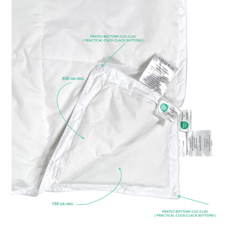 Stream 4 Season Goose Duvet – Light Warm Bed Quilt – 80% Feder, 20% Bettdecke – Single und Double