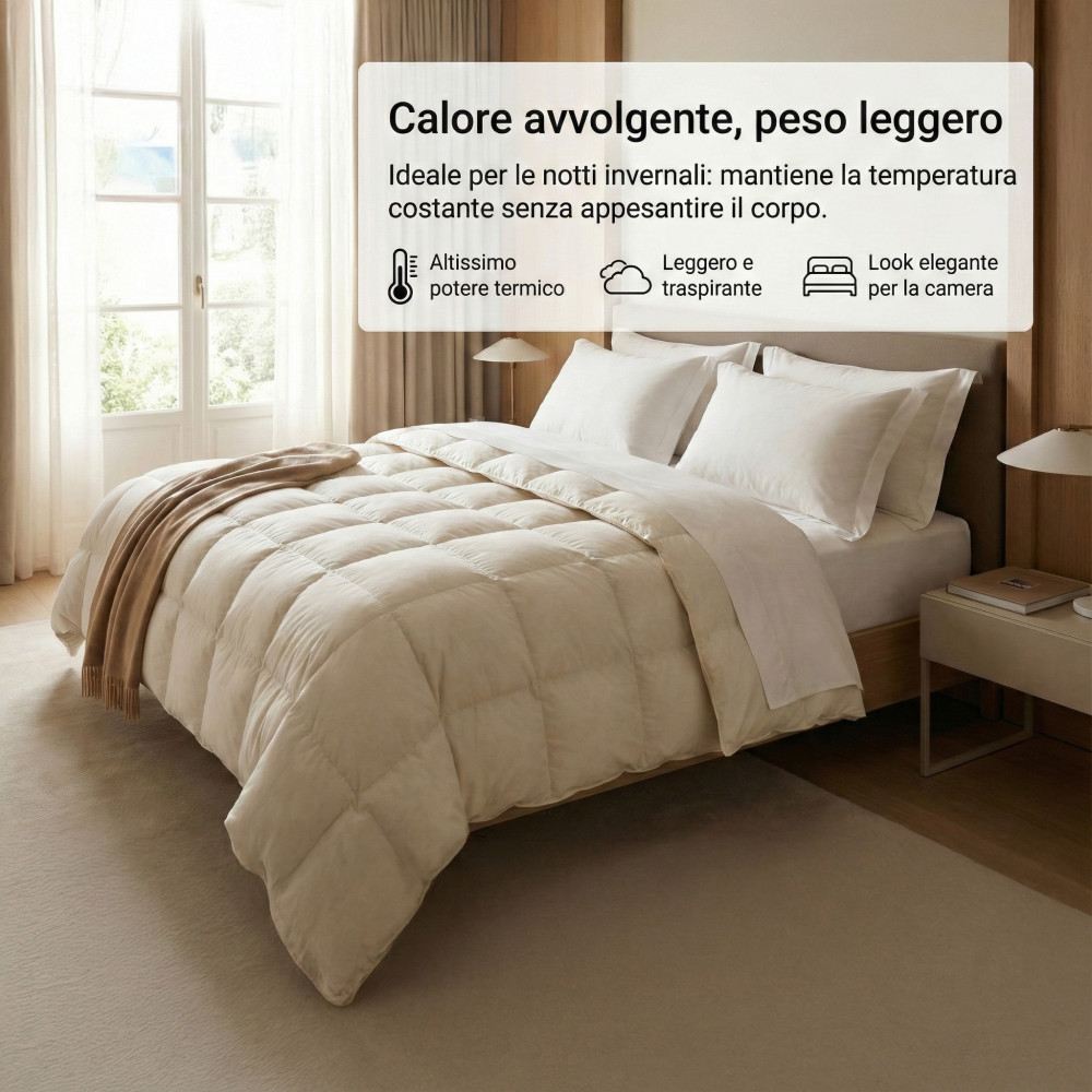 Imperial Night Duvet - 100% Virgin Goose Down Clase 1, fotos fijas, Batiste 70, DOWNPASS, fabricado en Austria