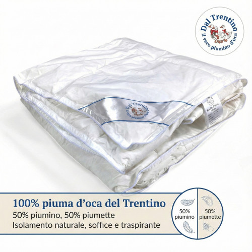 Trentino goose down, winter duvet, 100% natural goose down, padding 360 g/sqm, OEKO-TEX certified