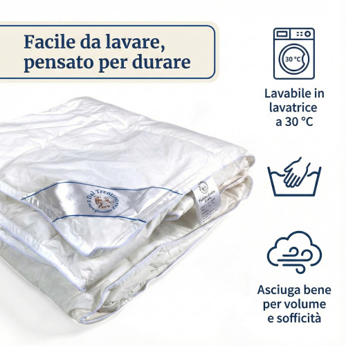 Trentino goose down, winter duvet, 100% natural goose down, padding 360 g/sqm, OEKO-TEX certified