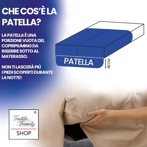 MAT COVER Alpina Blue en Pur Cotton Extra Double Face