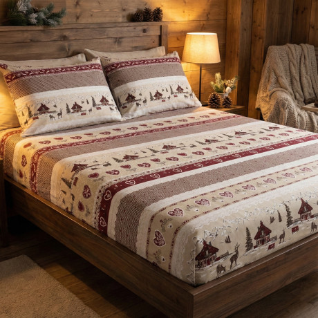 TIROLER VALBADIA BETTWÄSCHE SET aus reiner Baumwolle MADE in ITALY