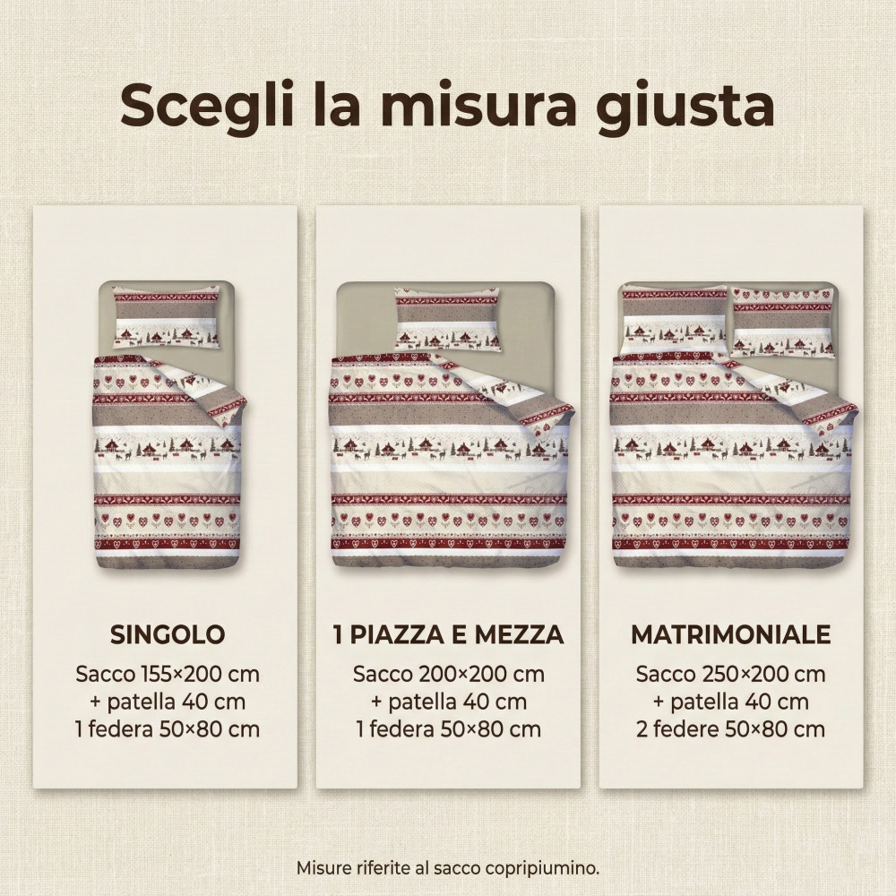 Tyrolean duvet cover dis. VALBADIA RED mountain