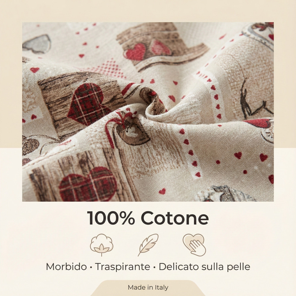 DUVET COVER Tyrolean dis. HOLLY HEART country