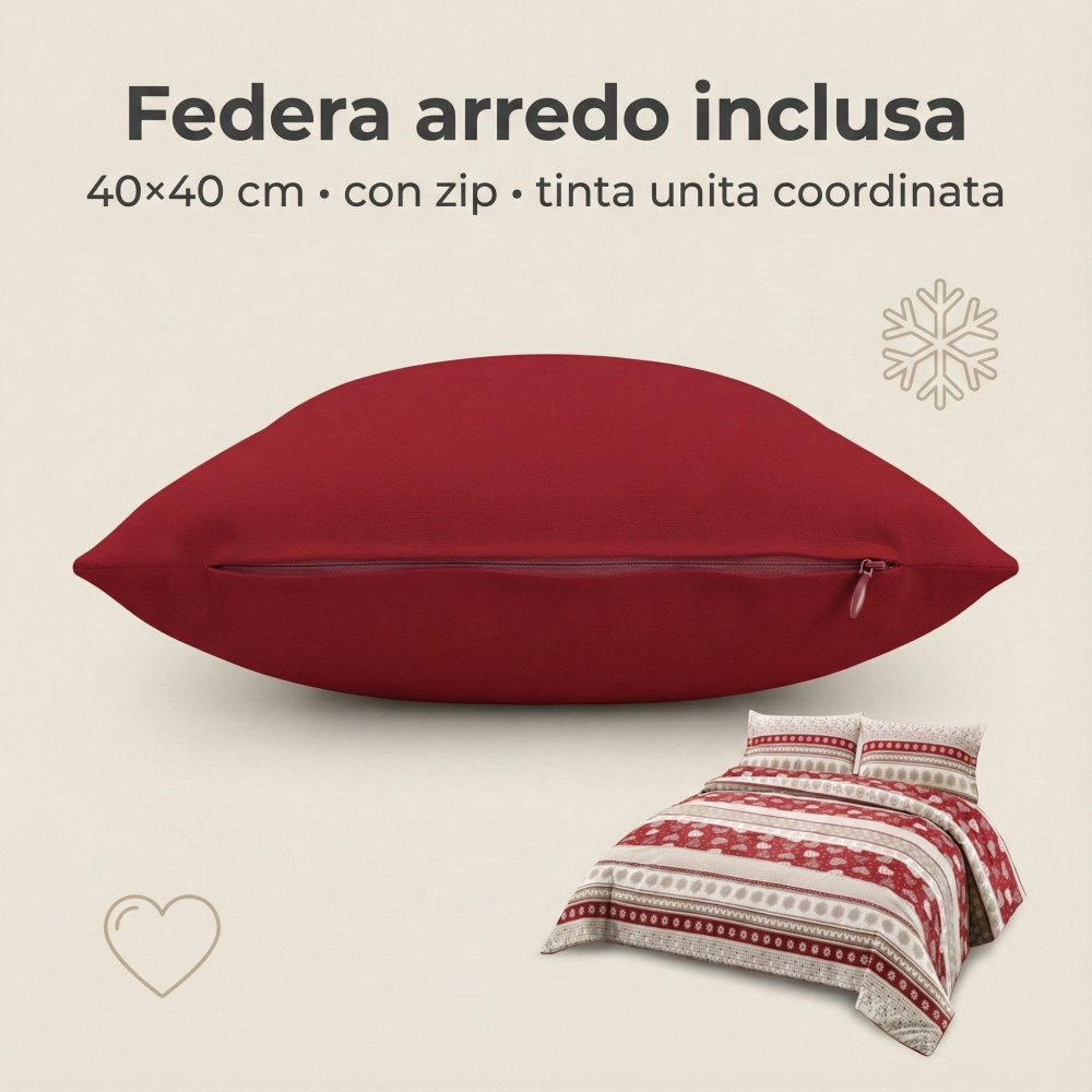 Tiroler Bettbezug dis. CORVARA MONTAGNA aus reiner Baumwolle Made in Italy