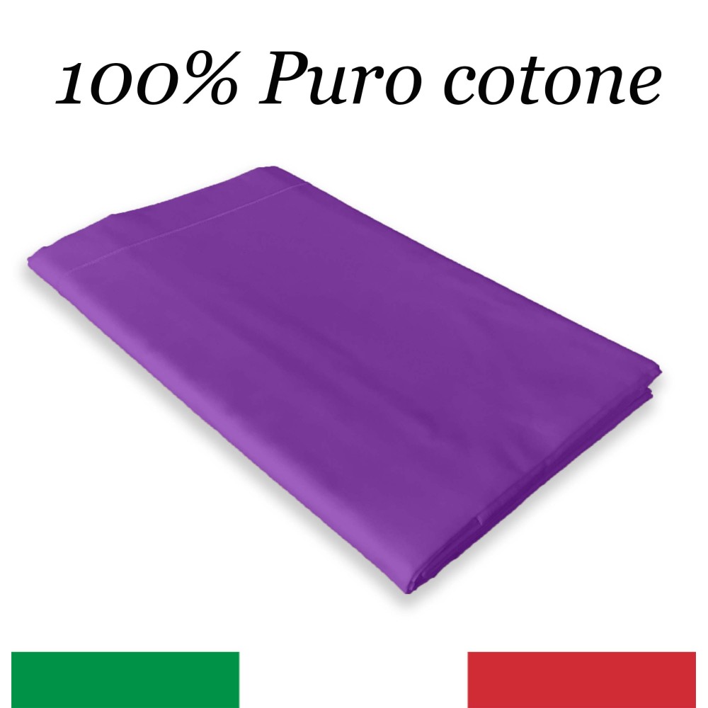 TOP SHEET CORDONETTO STRONG lila made in Italy