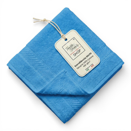 Toalla de ducha Bluette 50x70 Esponja de algodón 450 g/m² - Alfombrilla de ducha fabricada en Italia