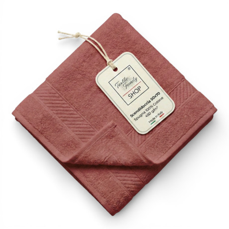 Tapis de douche à fraises 50x70 éponge en coton 450 g/m² - Tapis de douche fabriqué en Italie