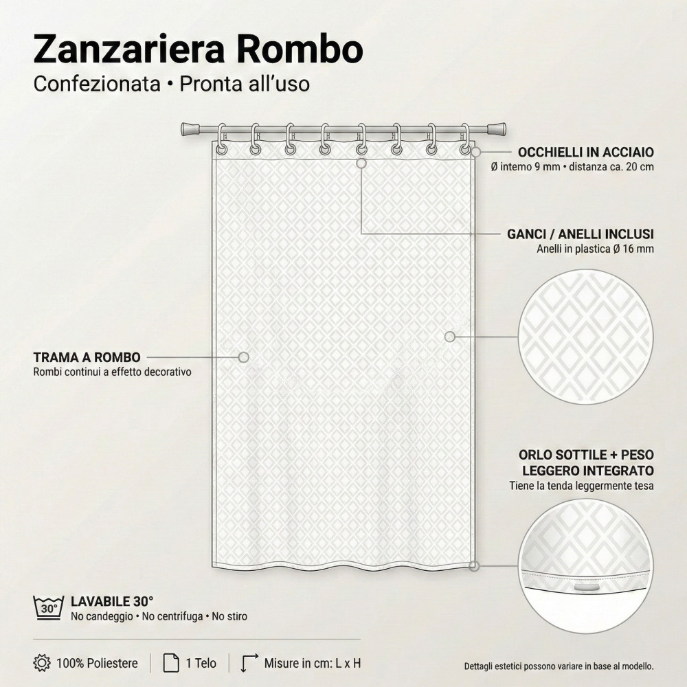 CURTAIN Net Moskitonetz Outdoor Diamant Moskitonetz aus Blei in 8 verschiedenen Größen glatt RUST