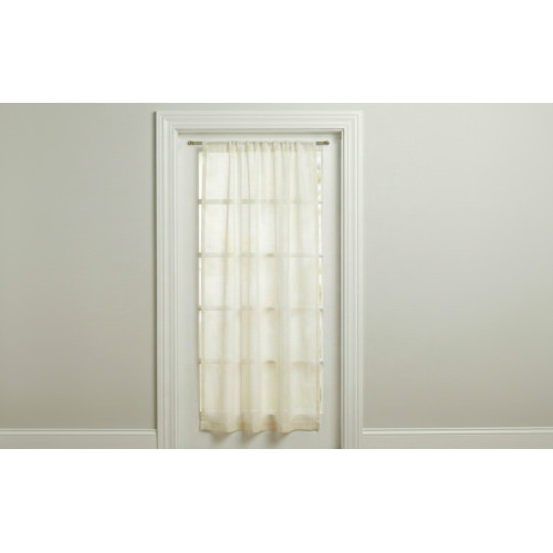 Paire de tiges en Tex pour rideau de verre de 7 mm en laiton poli, extensibles, avec vis, fabriquées en Italie