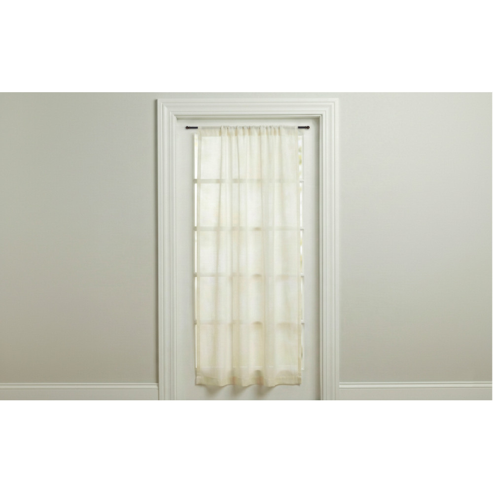 Paire de tiges en tex pour rideau de verre de 7 mm Ø en laiton bronzé satiné, extensible, avec vis, fabriquées en Italie