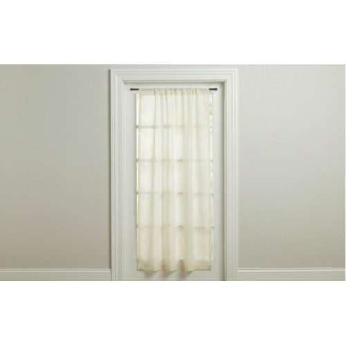 Paire de tiges en tex pour rideau de verre de 7 mm Ø en laiton bronzé satiné, extensible, avec vis, fabriquées en Italie