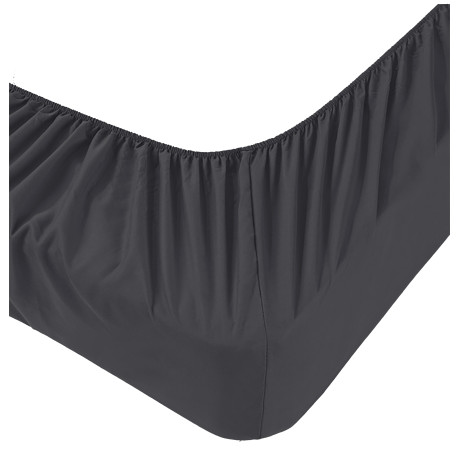 Spannbettlaken Adapto Anthrazit-Trikot – Stretch-Baumwolle H30cm – Einzel, Doppel, Doppel