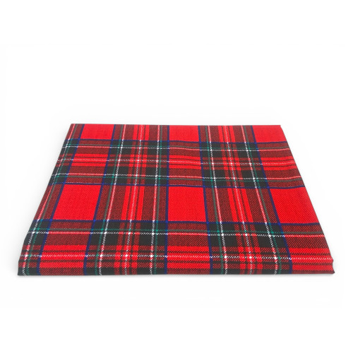 Telo Copritutto Tartan Rosso - 100% Cotone - Gran Foulard Multiuso Copridivano/Copriletto - Made in Italy