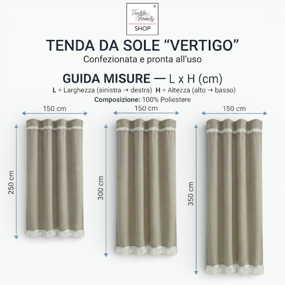 VERTIGO EXTÉRIEUR SUN TENT GARDEN BALCON LUSH GREEN imperméable à l’eau et hydrofuge