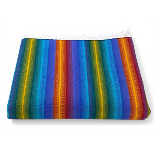 Vertigo Awning Tex Family Multicolor 100% Polyester Waterproof Water Repellent Yarn Dyed Eyelets Steel Fringe