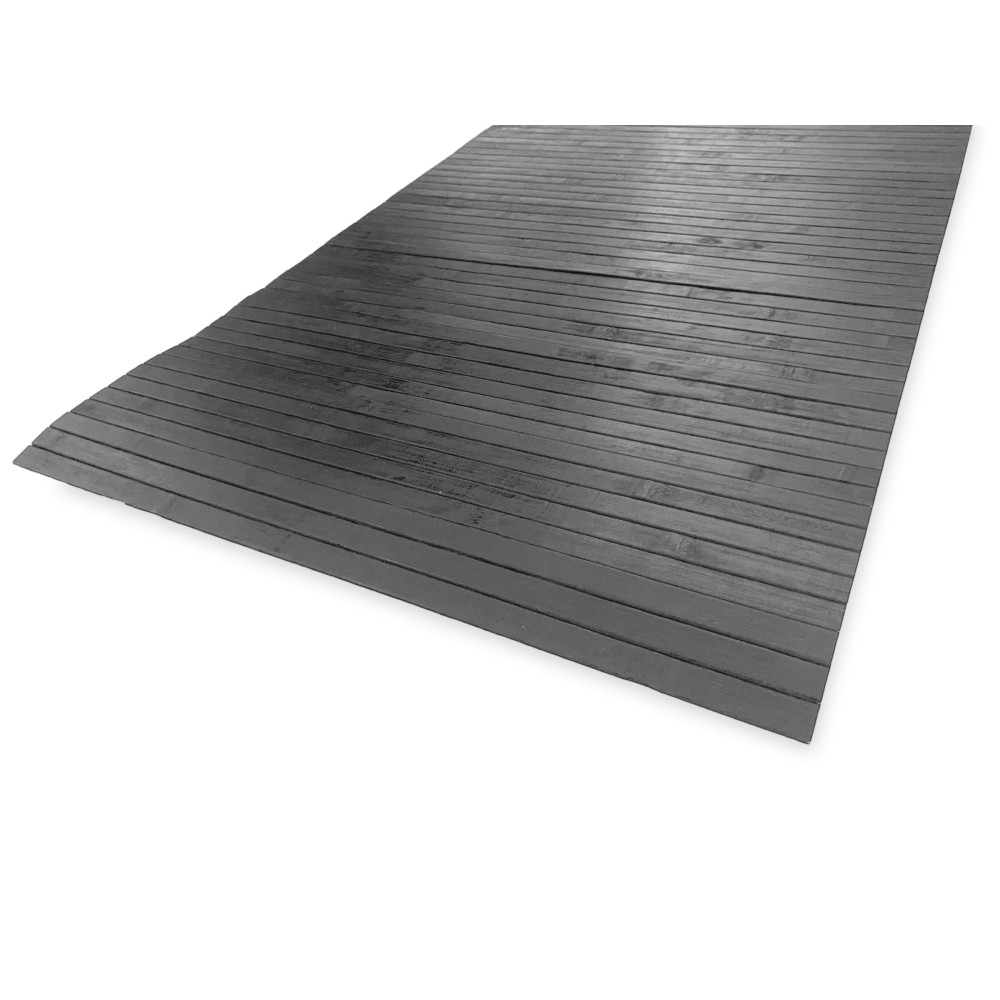 ALFOMBRA DE COCINA DE MADERA bambú COLOR madera Gris oscuro