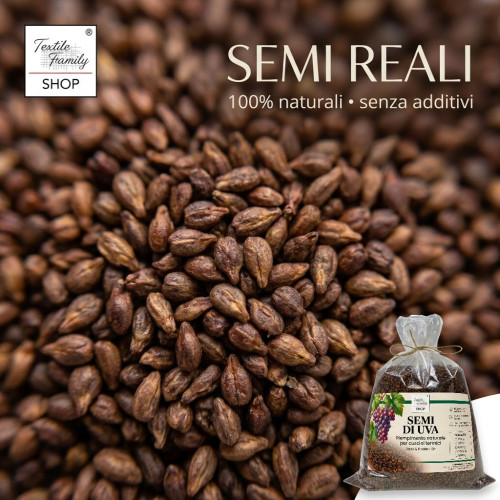 Semi di Uva Sciolti per Cuscini Riscaldanti - Riempimento Naturale per Terapie Caldo e Freddo, Ecologico e Sicuro