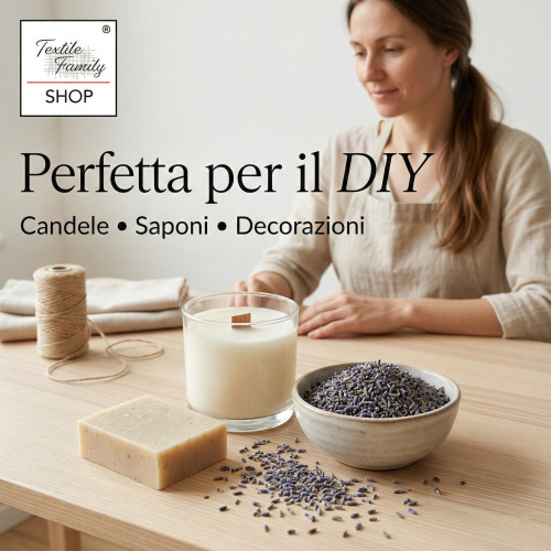 Cogollos secos con aroma a lavanda hechos en Italia Tex Family – para bolsas de armario, popurrí y bricolaje