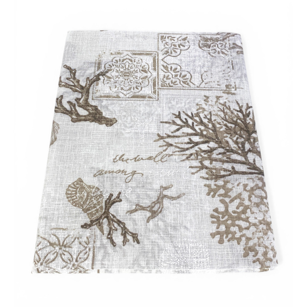 Coppia Tendine a Vetro Natural Sand Semitrasparenti in Bouclè con Tunnel per Astina – 2 Teli Made in Italy