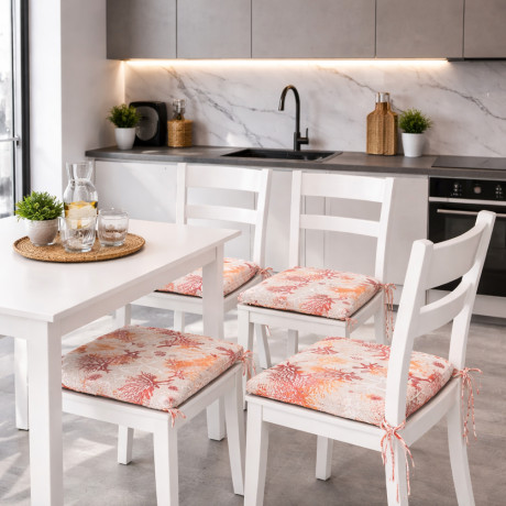 FUNDA DE SILLA BLANDA LONETA SEA SEA CORAL TELA COJÍN DE SILLA ROJO