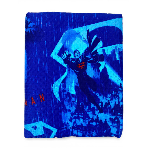 Superman DC Comics Monocolcha 170x250 Kids Blue "Dark Side" – Edredón claro 80 g/m², Made in Italy