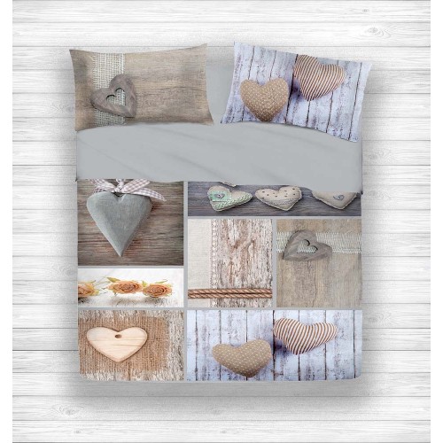 KOMPLETTES DIGITALES BLATT SHEETS JOY TAGESDECKE SHABBY HEART BEIGE DIS.5