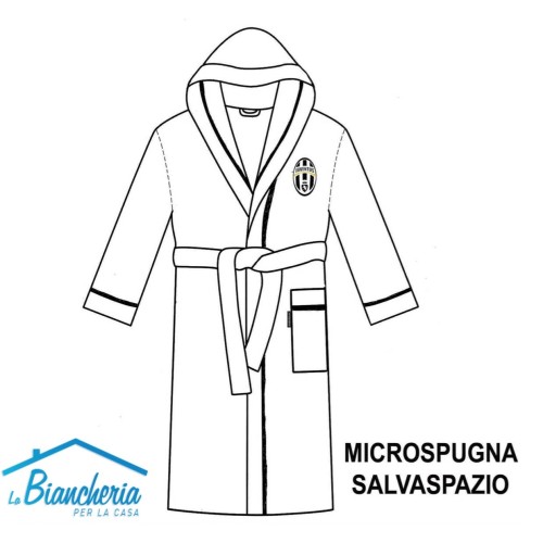 ORIGINAL JUVE JUVENTUS BABY BADEMANTEL FÜR JUNGEN AUS MIKROSCHWAMM