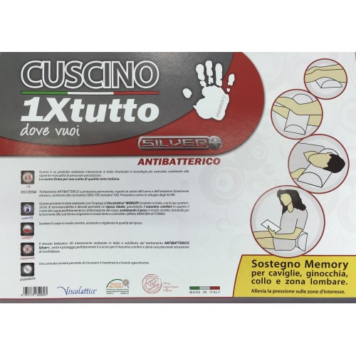 Oreiller orthopédique en mousse à mémoire de formeTex Family - soutien du cou, du dos, des genoux et des chevilles - antibactéri