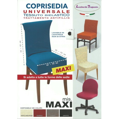 Coprisedia vestisedi aMaxi, ideale per sedie fuori misura