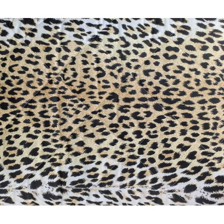 Steppdecke mit Leopard im Animal-Style