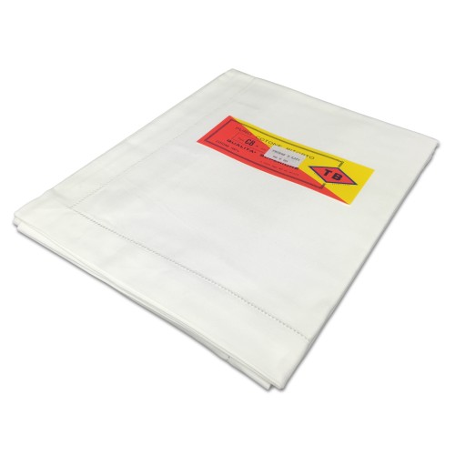 COPPIA Federa BIANCA ORLO A Giorno In COTONE Ritorto TESSITURA TB Telerie Di Poirino Cm. 56X80