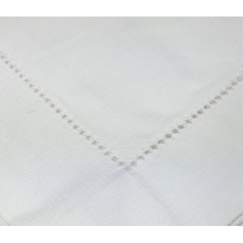 PAIR OF WHITE PILLOWCASE HEMSTITCHED HEMSTITCH In twisted COTTON Weaving TB Poirino Telerie Cm. 56X80